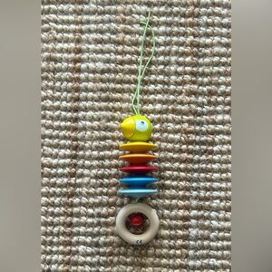 HABA Dangling Wooden Figure Parrot Stroller, Play Gym, Crib Toy - VGUC